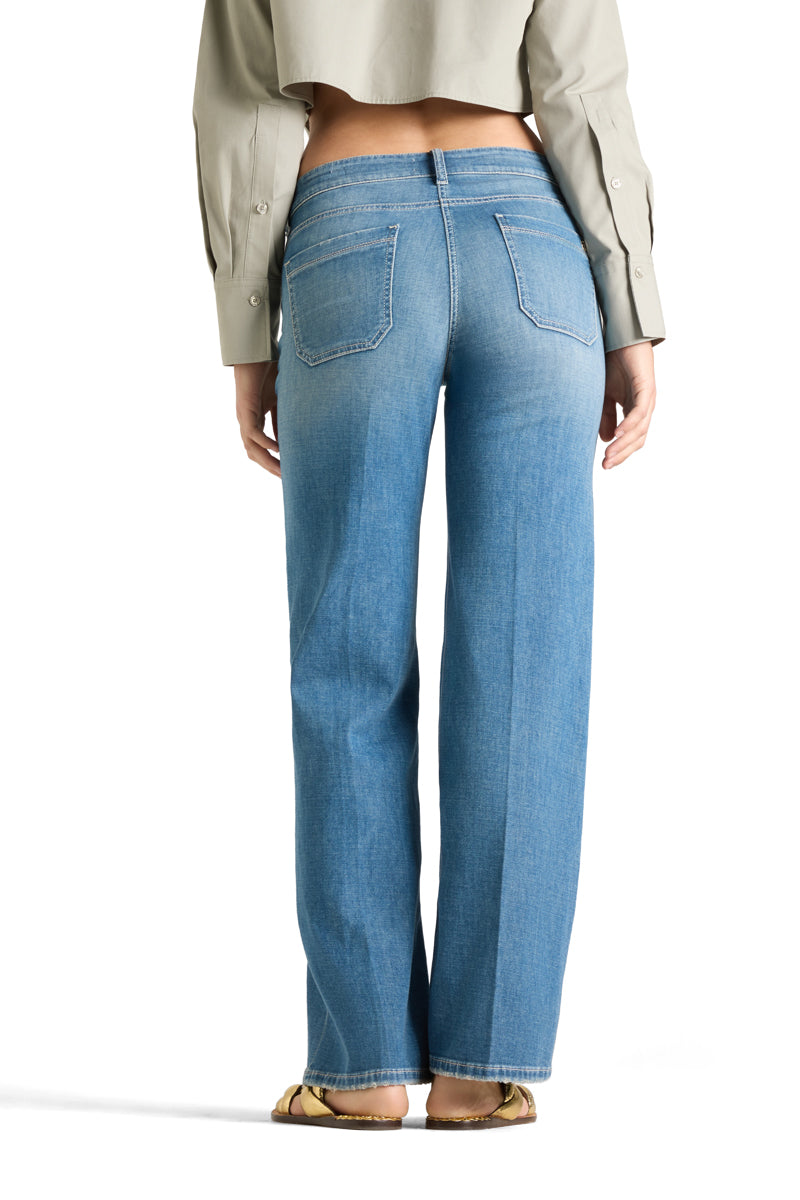 CAMBIO Wide Leg Jeans Tess