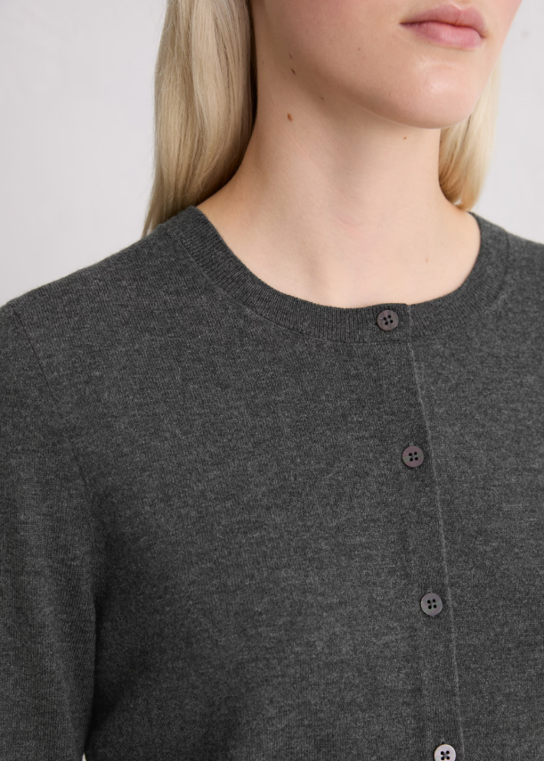 MARC O`POLO Cardigan aus Schurwolle-Viskose Mix