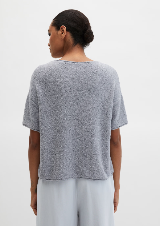 MARC O`POLO Kurzarmpullover aus Bouclé-Garn