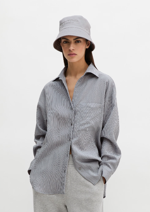 MARC O`POLO Crinkle Streifenbluse