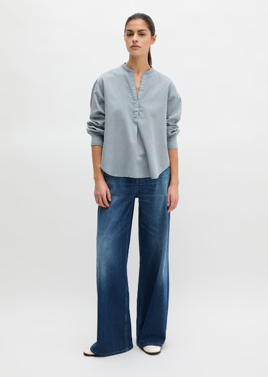 MARC O`POLO Bluse aus Baumwollsatin