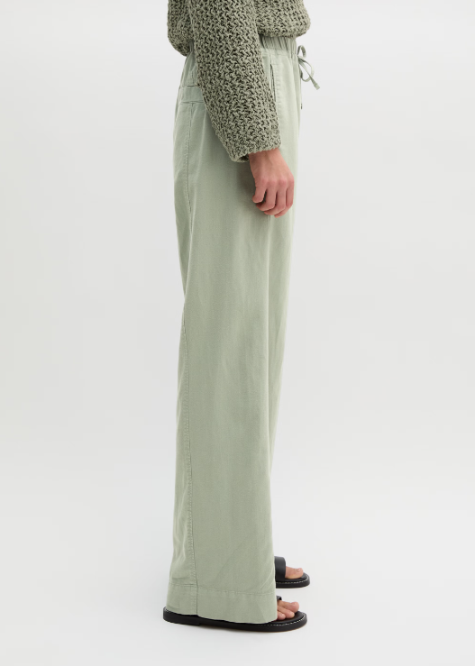 MARC O`POLO Wide Leg Hose aus Lyocell-Leinen-Mix