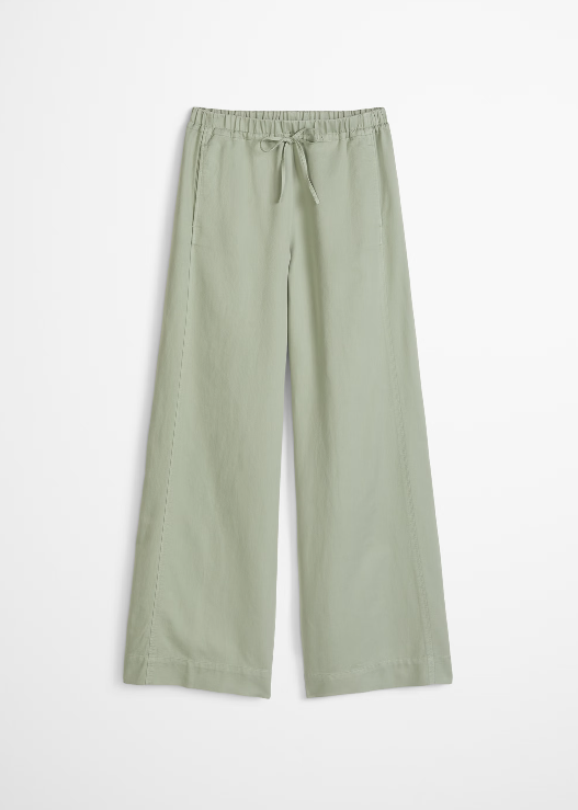 MARC O`POLO Wide Leg Hose aus Lyocell-Leinen-Mix