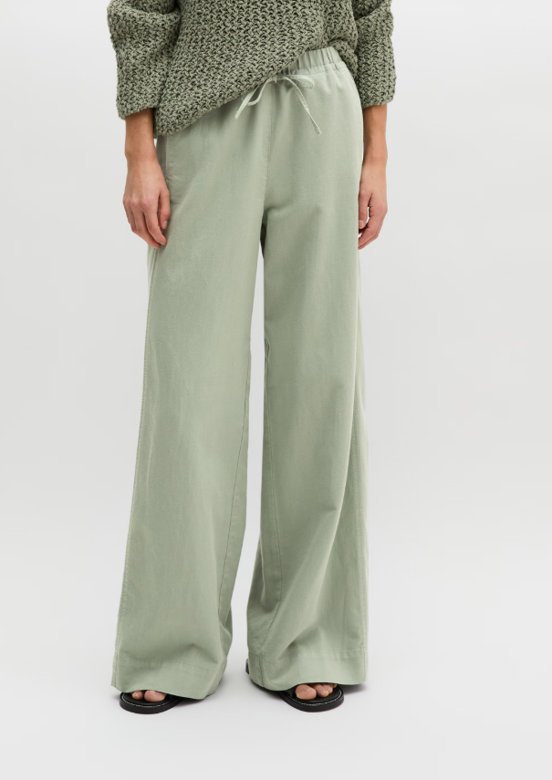 MARC O`POLO Wide Leg Hose aus Lyocell-Leinen-Mix