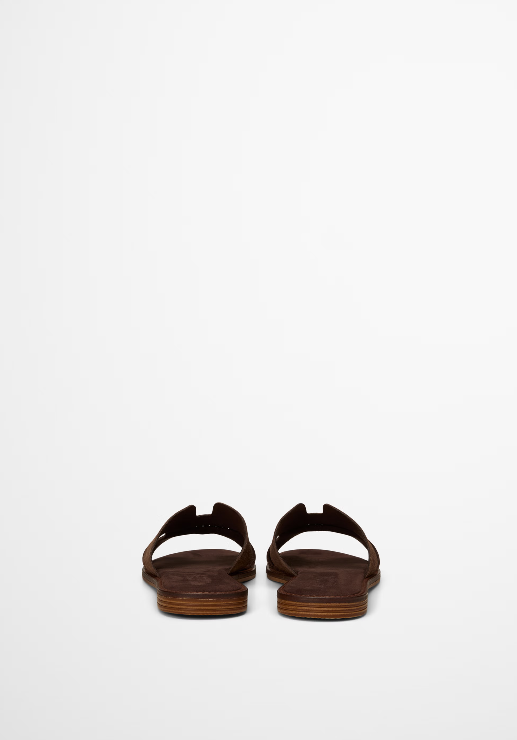 MARC O`POLO Slide aus softem Velours-Rindleder