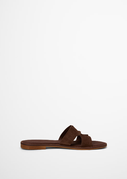 MARC O`POLO Slide aus softem Velours-Rindleder