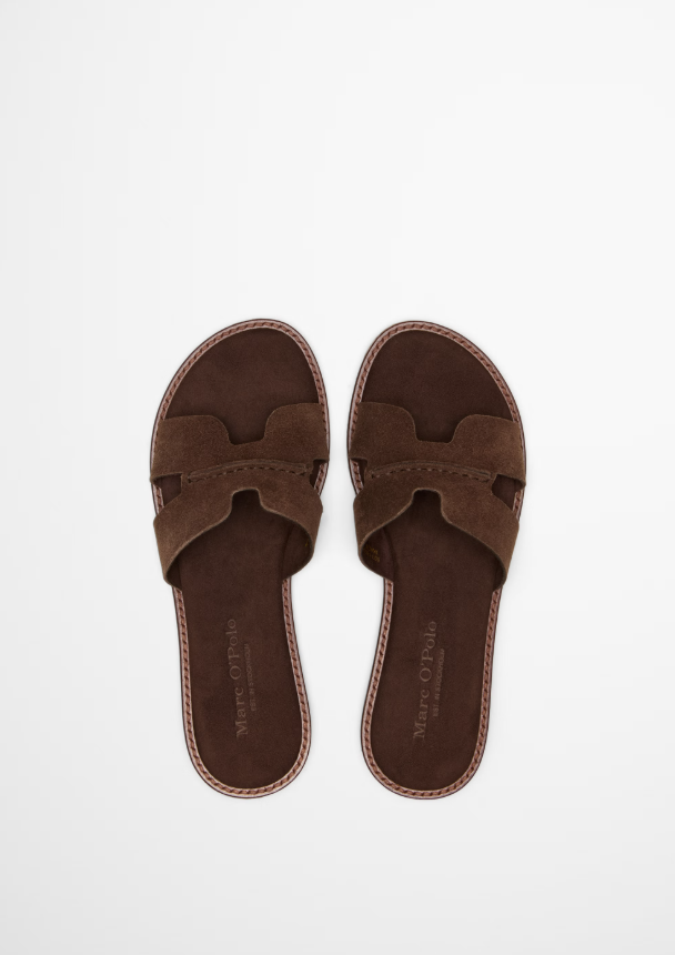 MARC O`POLO Slide aus softem Velours-Rindleder