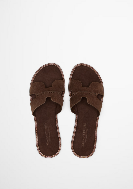 MARC O`POLO Slide aus softem Velours-Rindleder