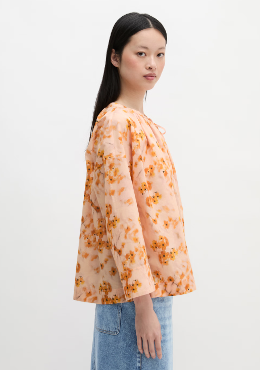MARC O`POLO Bluse aus bedrucktem Baumwoll-Voile