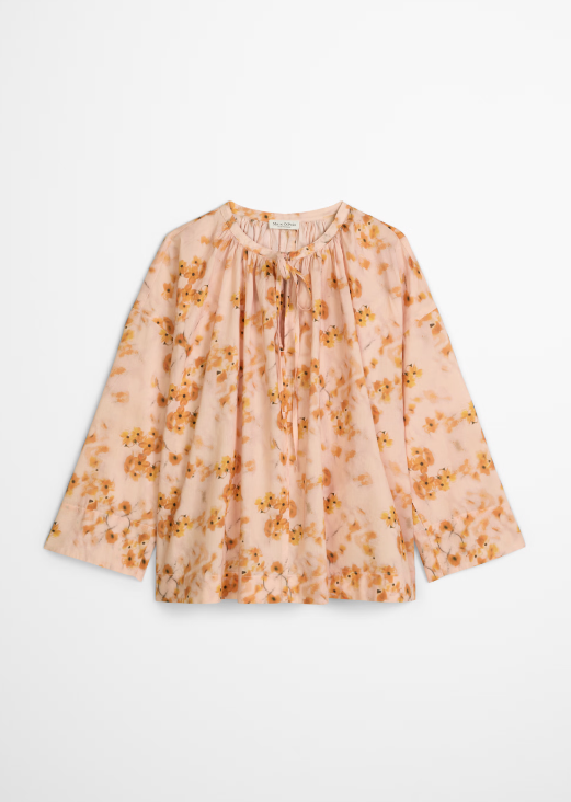 MARC O`POLO Bluse aus bedrucktem Baumwoll-Voile