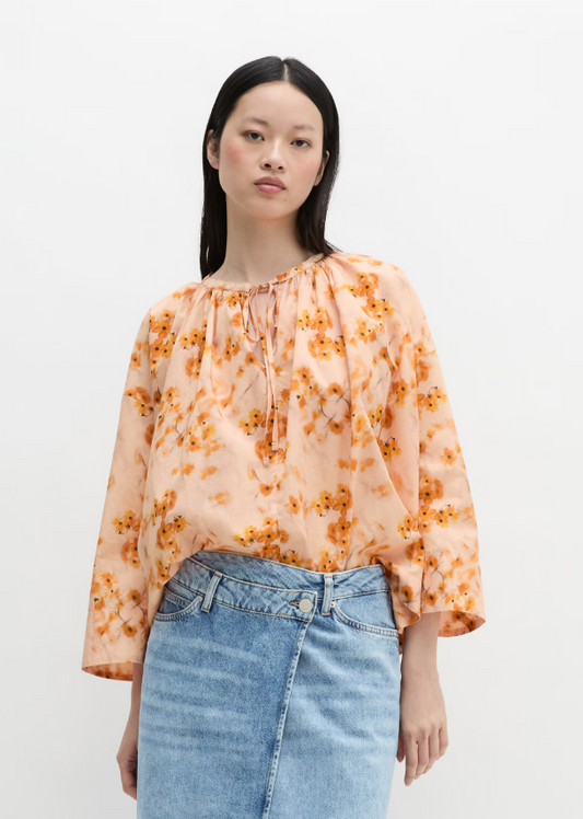 MARC O`POLO Bluse aus bedrucktem Baumwoll-Voile