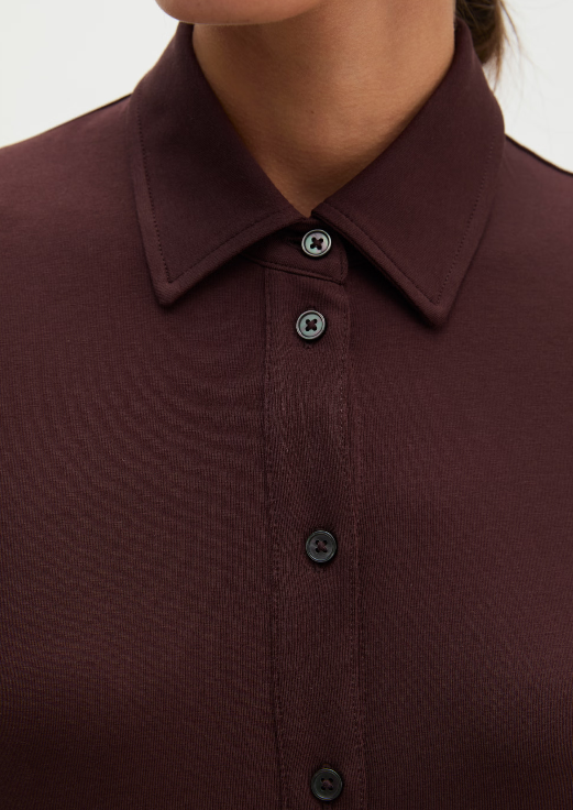 MARC O`POLO Jerseybluse mit Paper-Finish