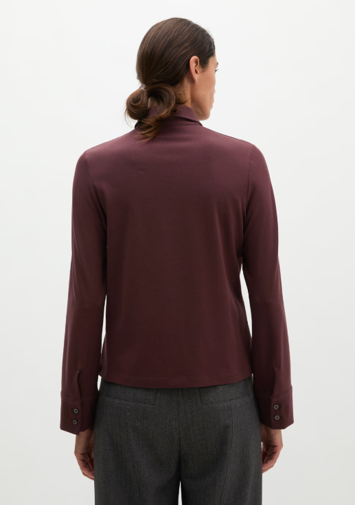MARC O`POLO Jerseybluse mit Paper-Finish
