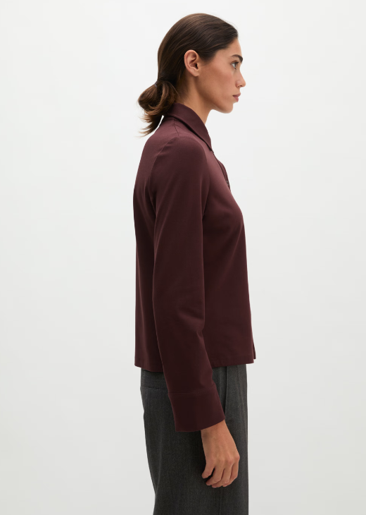 MARC O`POLO Jerseybluse mit Paper-Finish