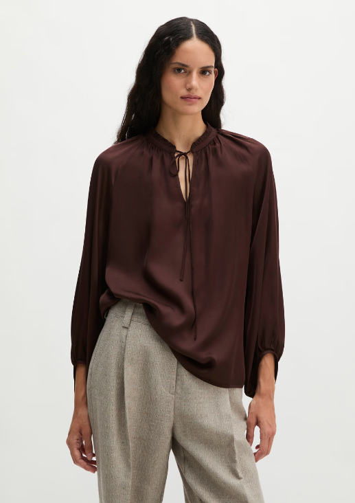 MARC O`POLO Satin-Bluse aus fließender Viskose