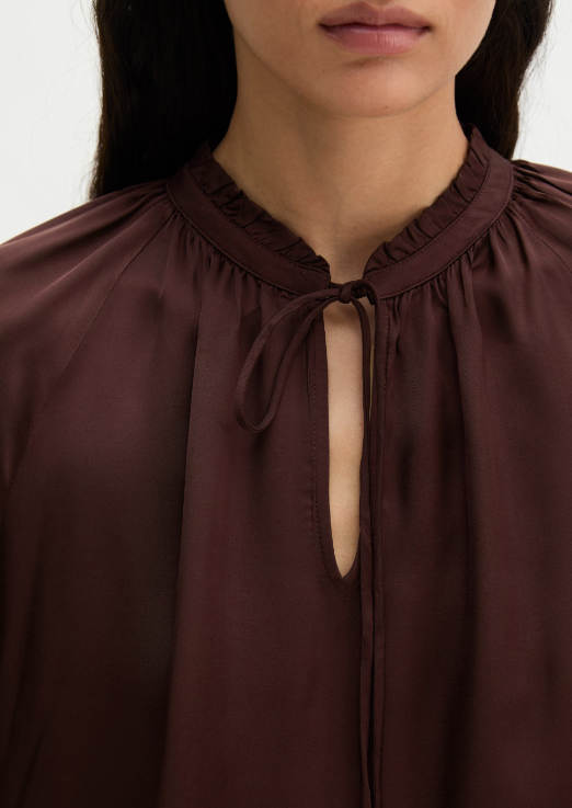 MARC O`POLO Satin-Bluse aus fließender Viskose