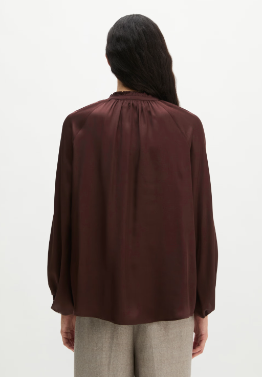 MARC O`POLO Satin-Bluse aus fließender Viskose