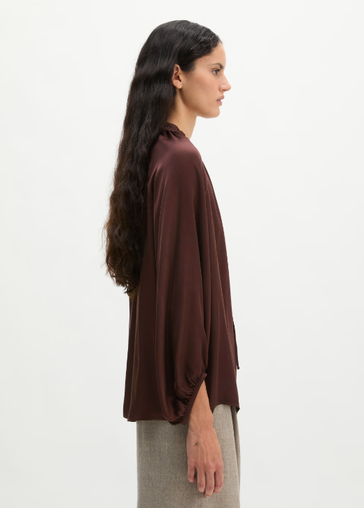 MARC O`POLO Satin-Bluse aus fließender Viskose