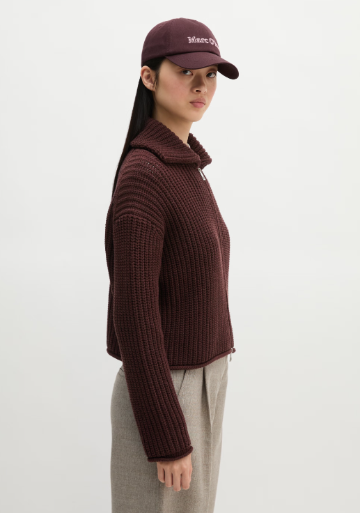 MARC O`POLO  Zip-Cardigan aus Organic-Cotton Mix