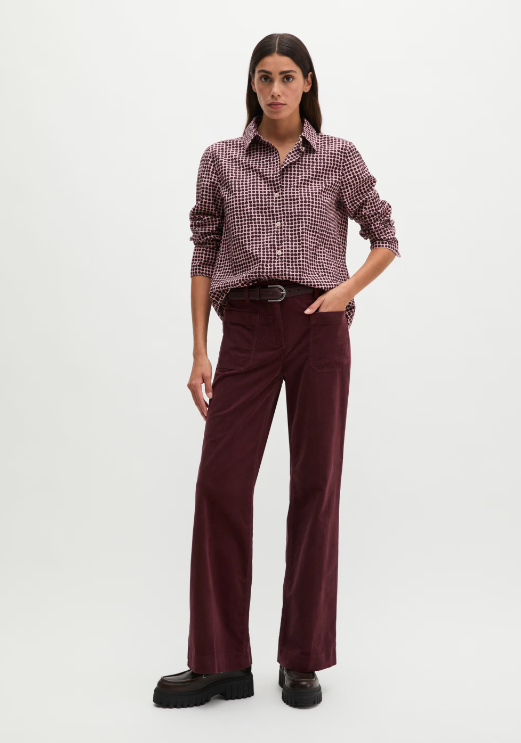 MARC O`POLO Bluse aus Papertouch-Popeline