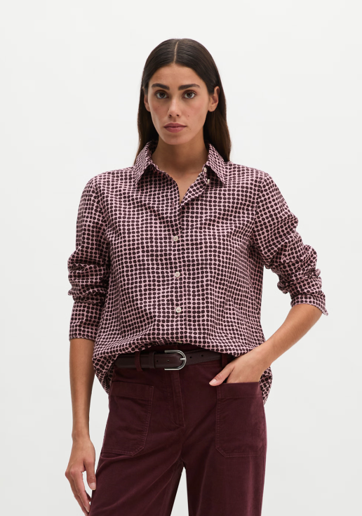 MARC O`POLO Bluse aus Papertouch-Popeline