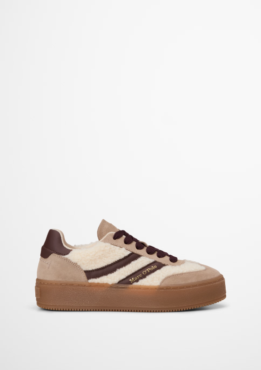 MARC O`POLO Plateau-Sneaker Edith mit Teddy-Details