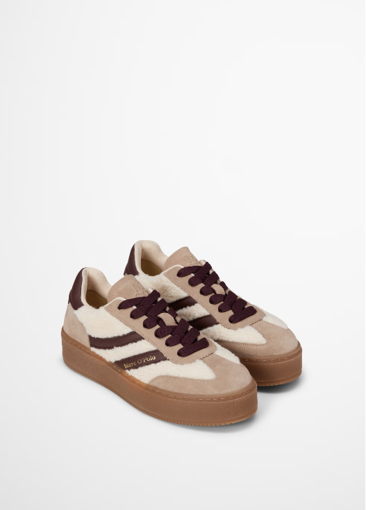 MARC O`POLO Plateau-Sneaker Edith mit Teddy-Details