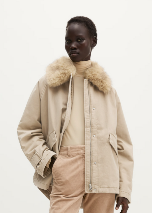 MARC O`POLO Jacke mit Fake-Fur Kragen
