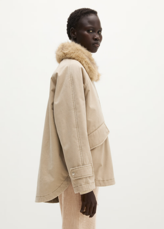 MARC O`POLO Jacke mit Fake-Fur Kragen