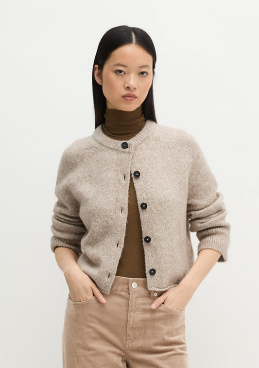 MARC O`POLO Cardigan aus kuscheligem Organic Cotton-Alpakawolle-Mix