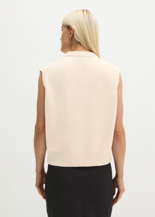 MARC O`POLO ärmelloser Cardigan aus Schurwolle-Mix