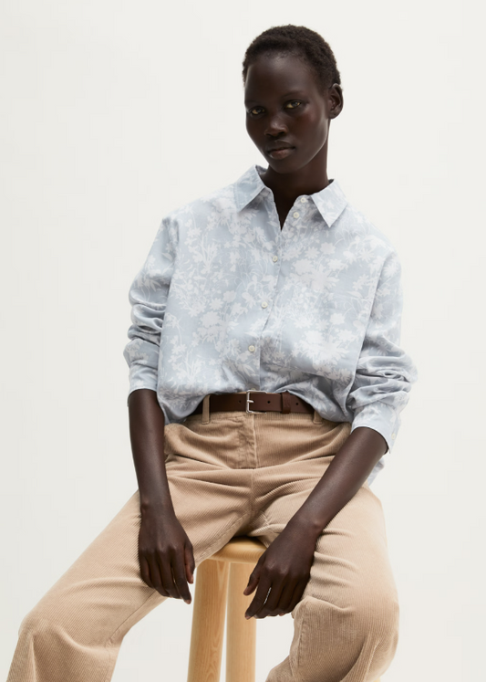 MARC O`POLO Print-Bluse aus weicher Baumwolle