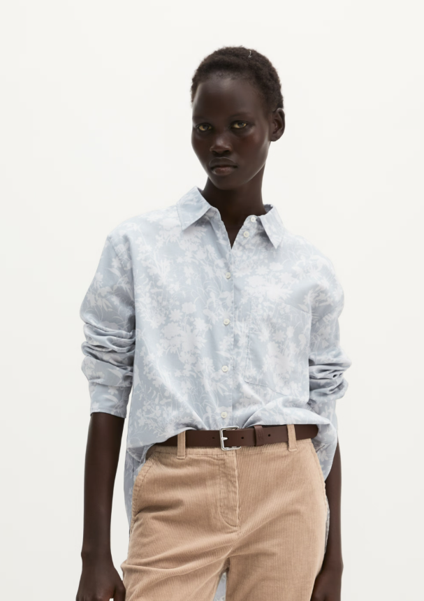 MARC O`POLO Print-Bluse aus weicher Baumwolle