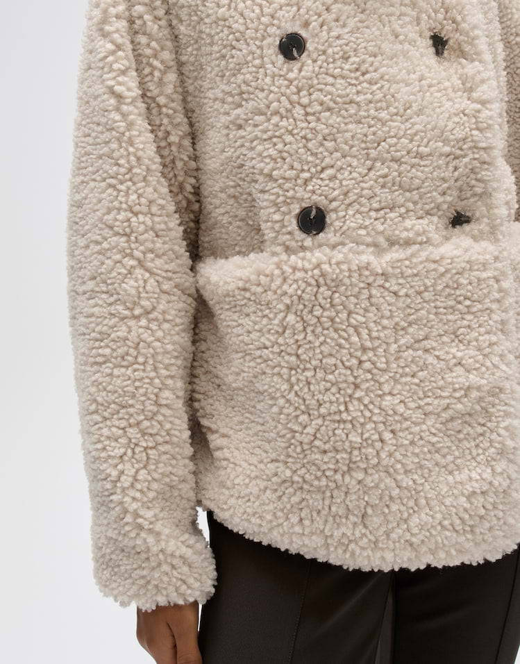 OPUS Cabbanjacke aus Teddyplüsch