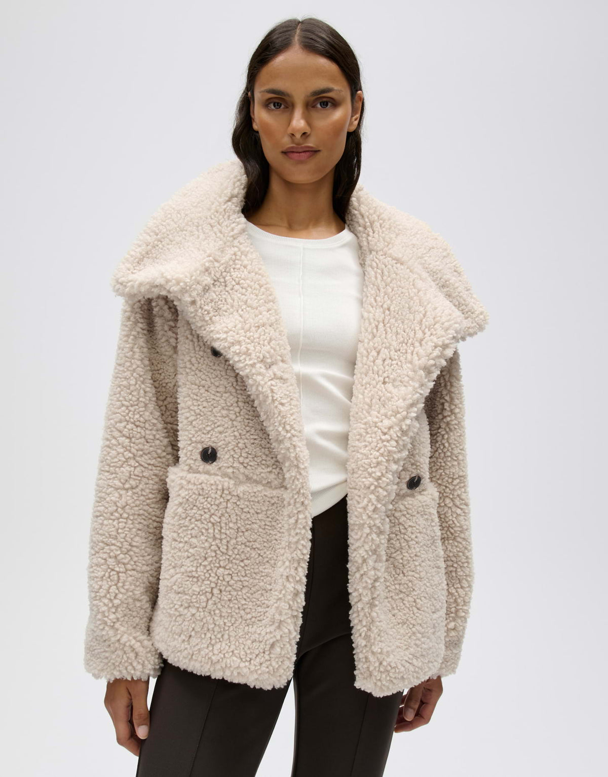 OPUS Cabbanjacke aus Teddyplüsch