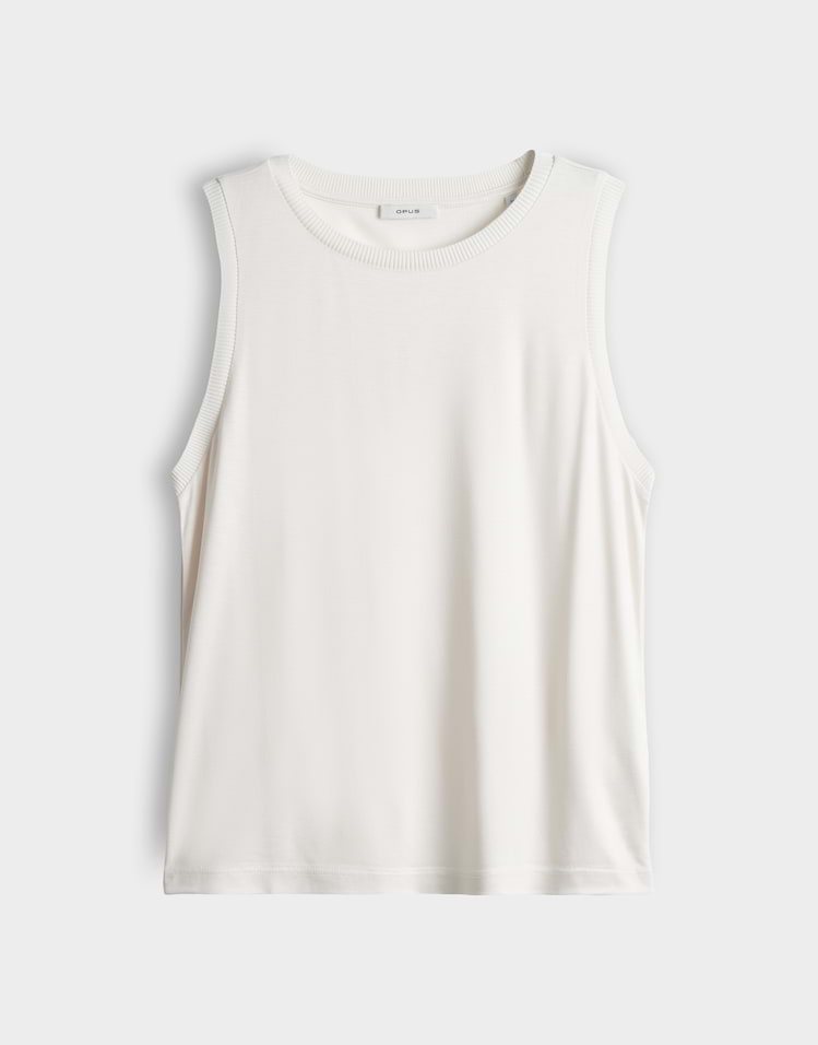 OPUS Jerseytop Inise mit Rippbündchen