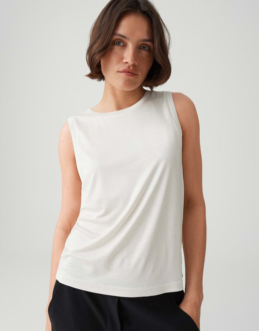 OPUS Jerseytop Inise mit Rippbündchen
