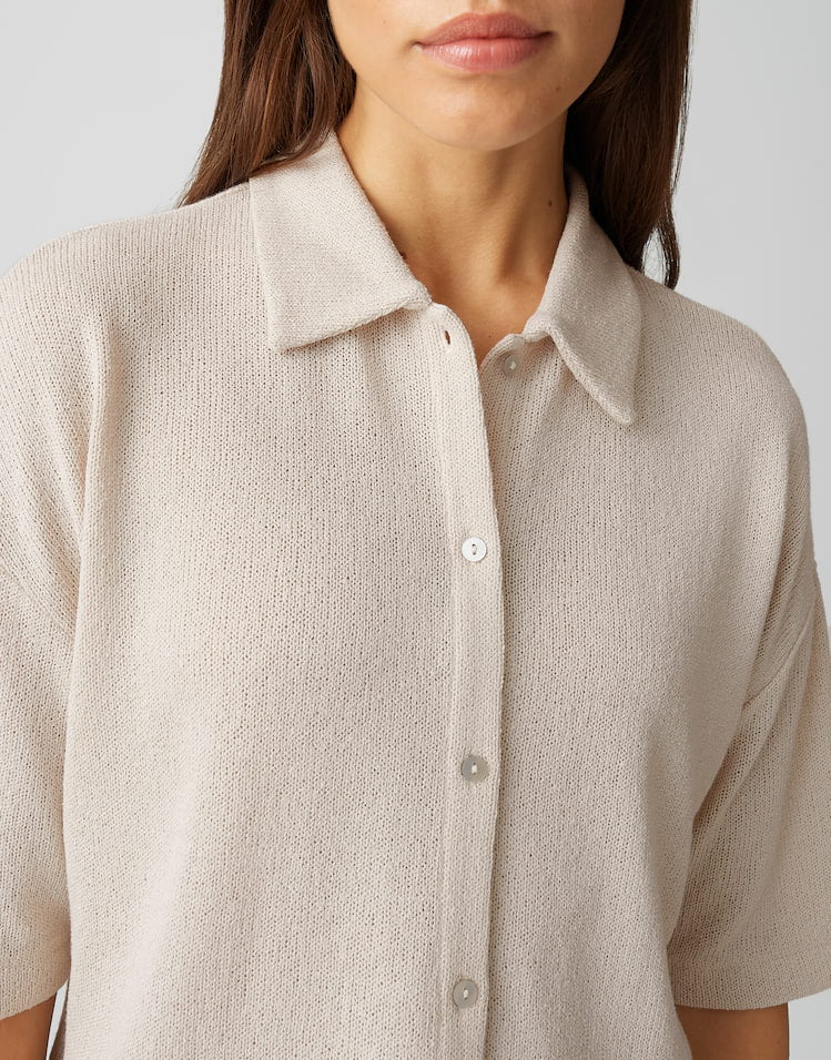 OPUS Jerseyshirt Sitrica in Strickoptik
