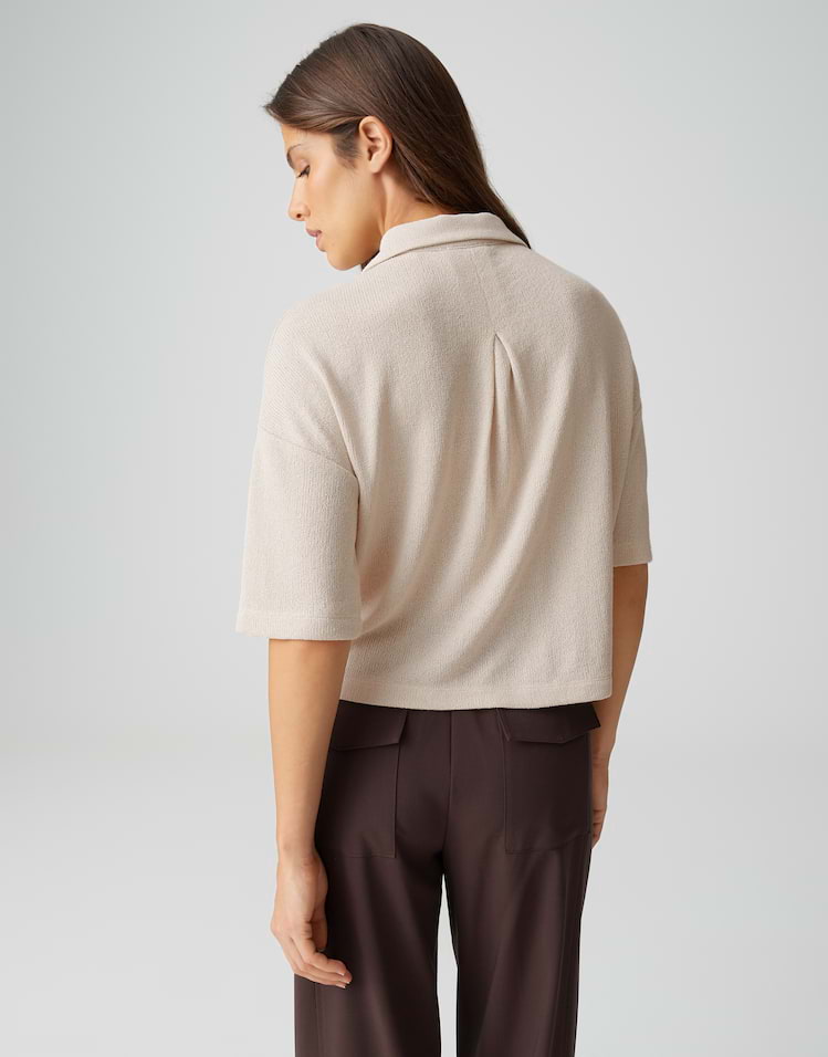 OPUS Jerseyshirt Sitrica in Strickoptik