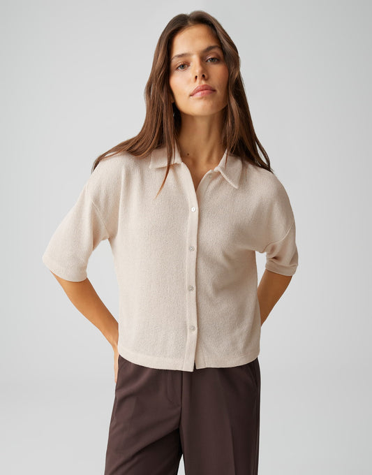 OPUS Jerseyshirt Sitrica in Strickoptik
