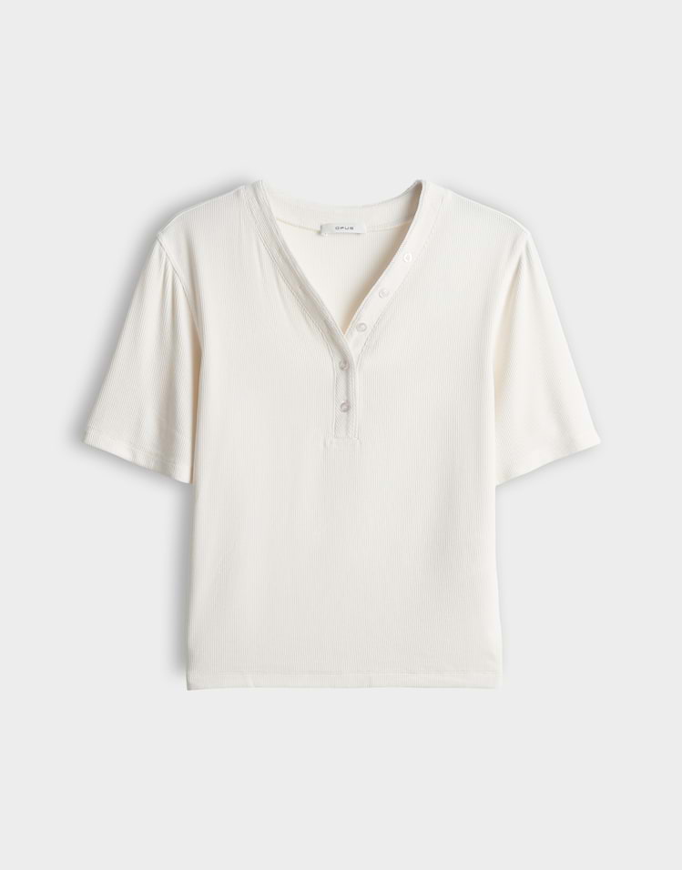 OPUS feines Rippshirt Sanez