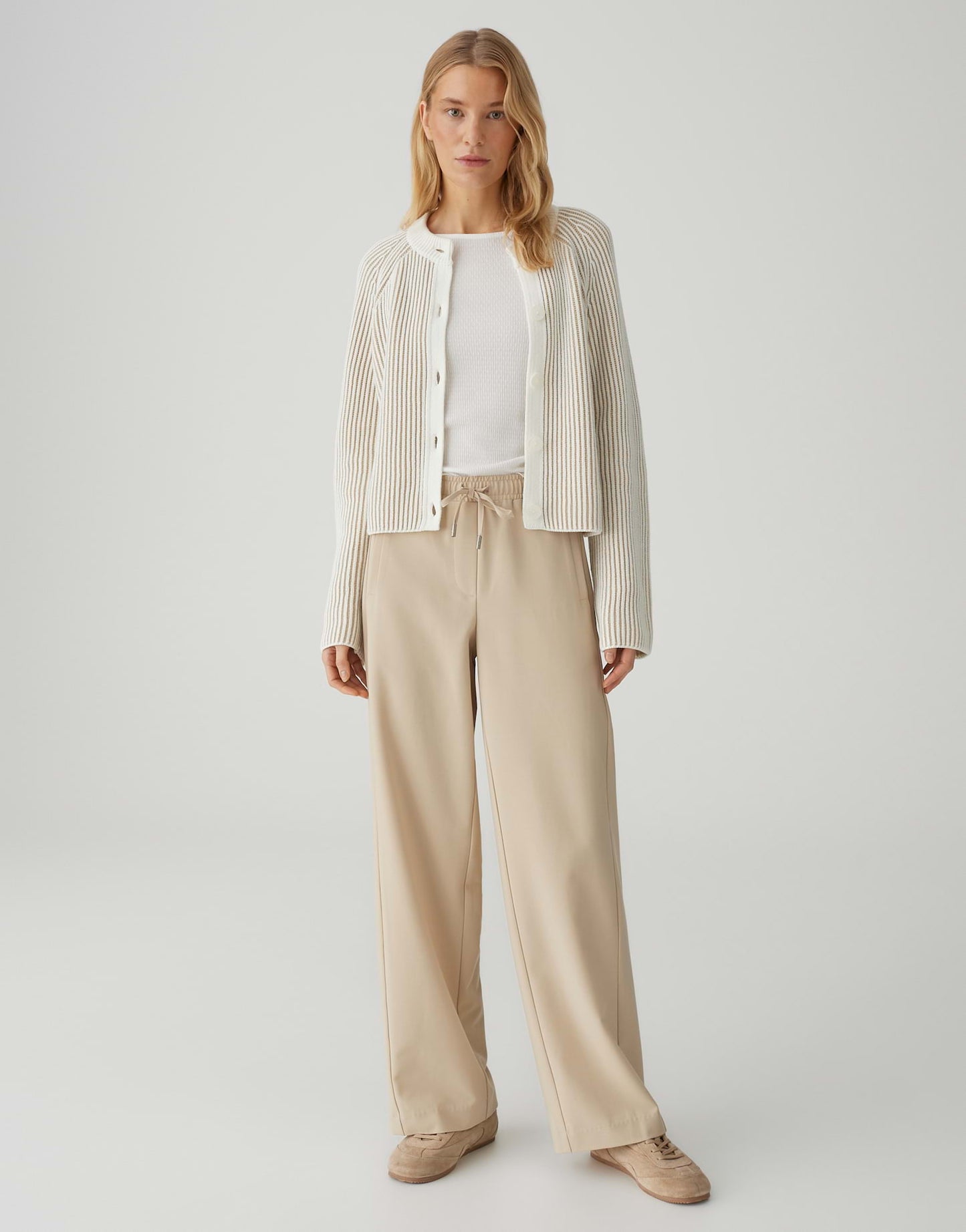 OPUS zweifarbige Strickjacke Delsie