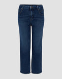 OPUS Wide cropped Jeans Momito fresh mit Fransen
