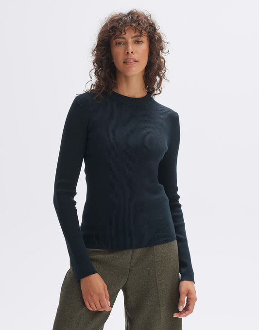 OPUS Feiner Ripppullover Peffo aus Lyocell Mix