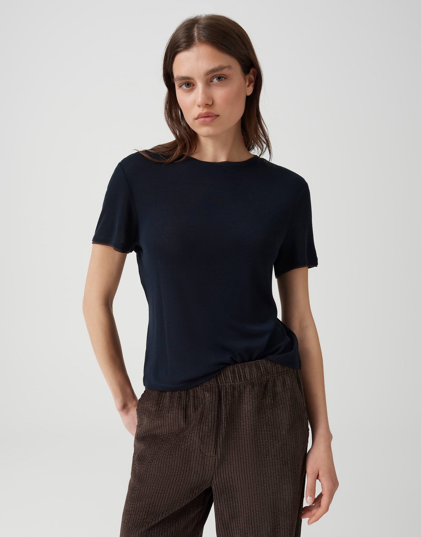 OPUS Shirt Soppel mit Kontrast-Paspeln