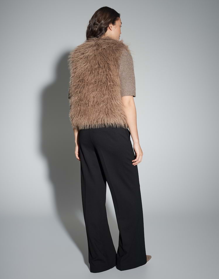 OPUS Weste Wondra aus Webpelz