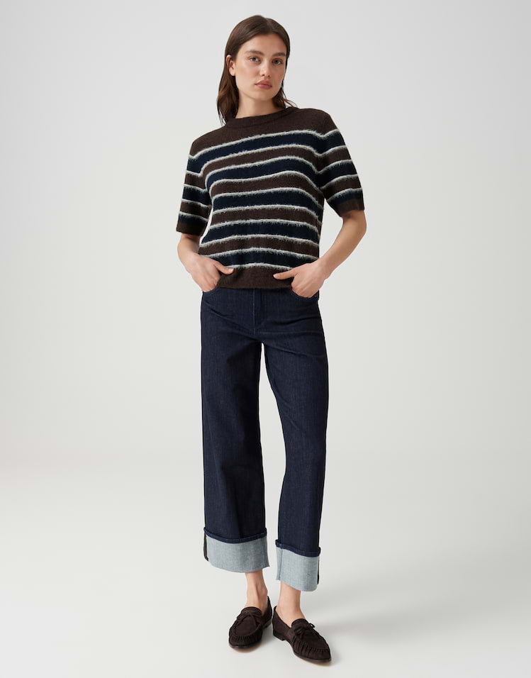 OPUS Streifenpullover Pimota