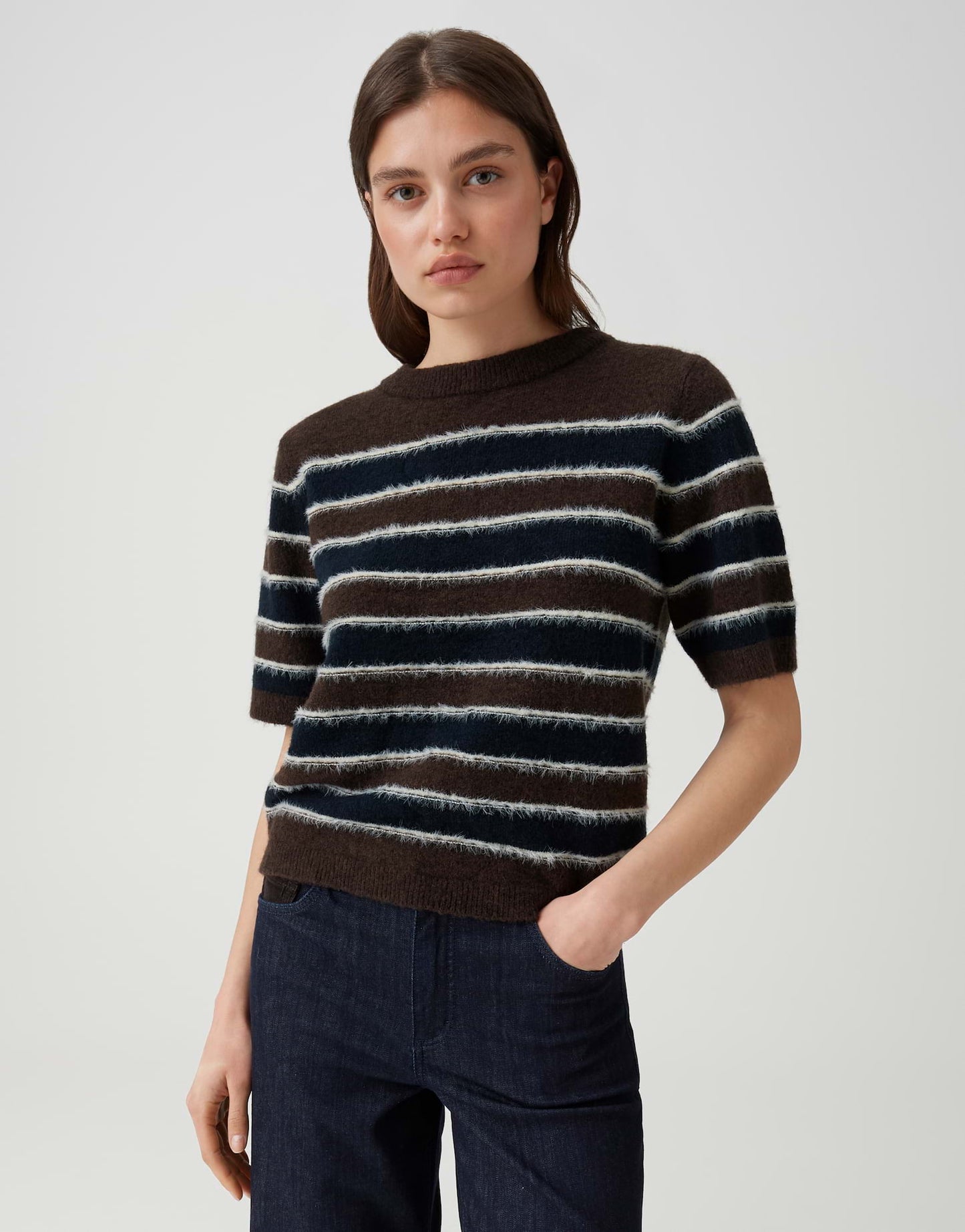 OPUS Streifenpullover Pimota