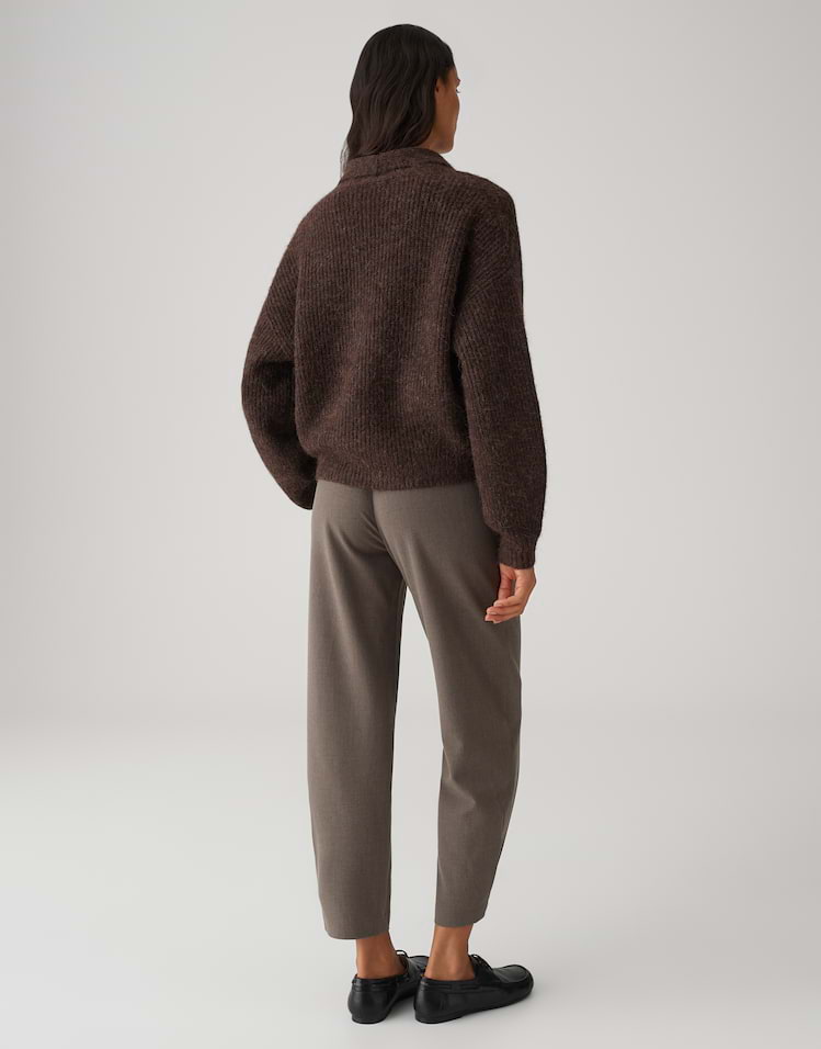 OPUS Strickjacke Dusena mit Schalkragen