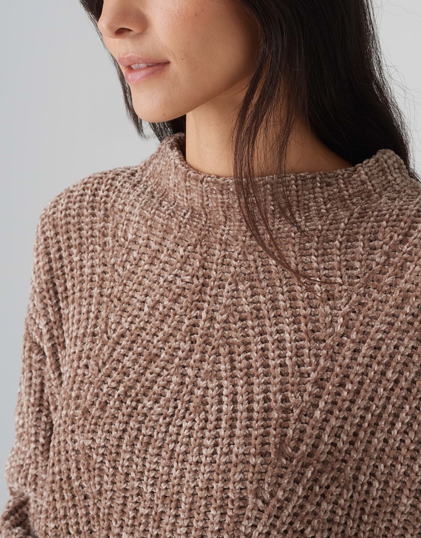 OPUS Pullover Paneta aus weichem Chenille